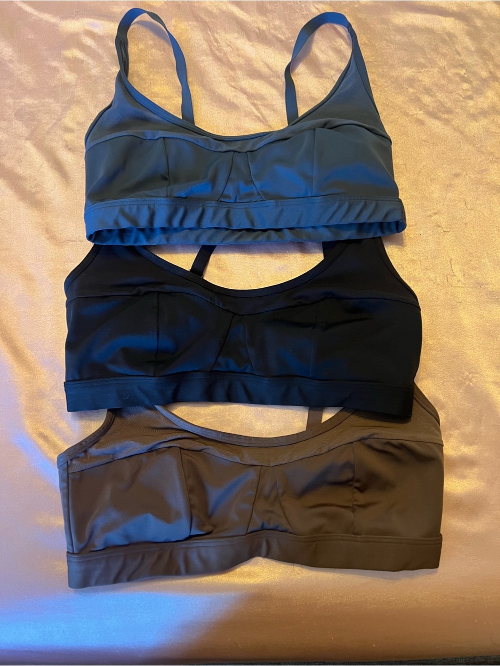 Gymshark sports bras – 3 piece bundle, size Small (S).